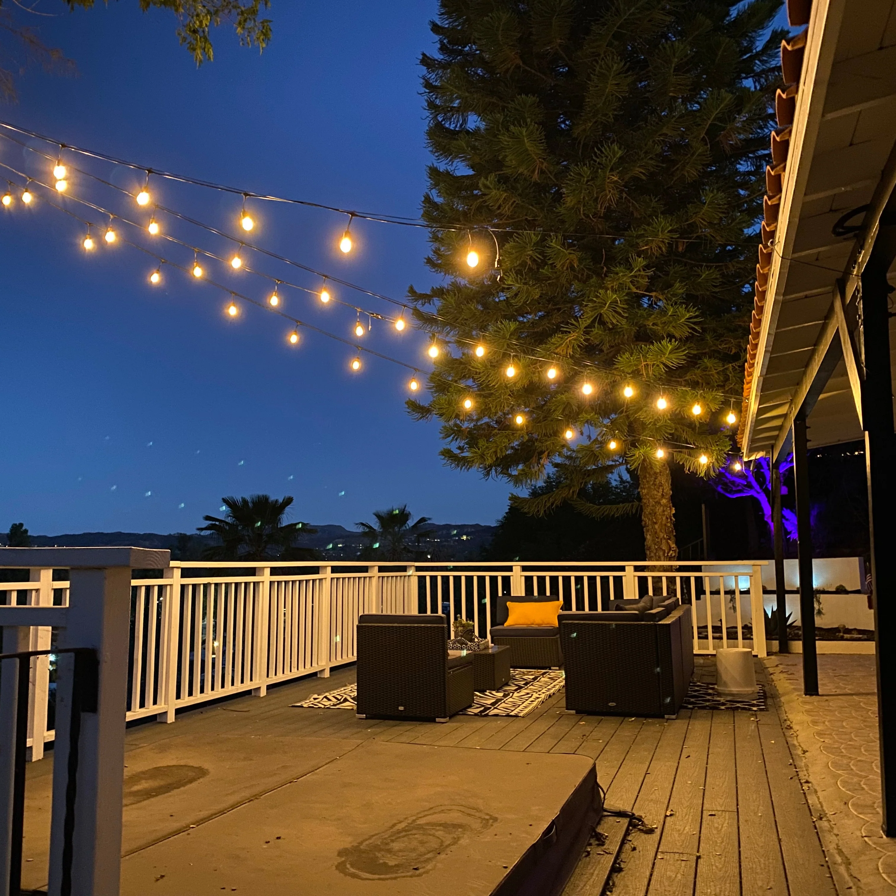 SL103 2800K Warm White LED Low Voltage Bistro String Lights 50 FT Outdoor Weatherproof 10pcs Connect Anywhere 12V Edison Bulbs - Image 7