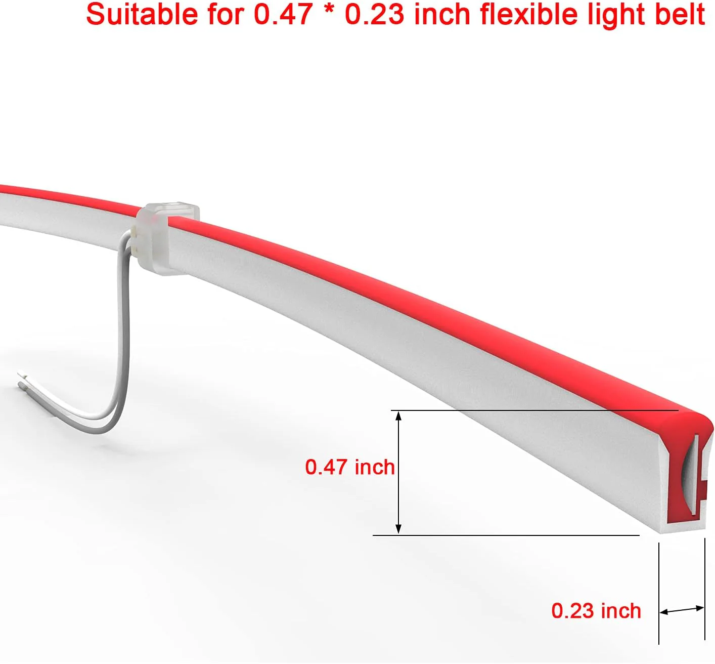 SLN 8 Pack Solderless Strip to Wire Connectors for Single Color LED 12V DC Strip Light Neon - Image 6