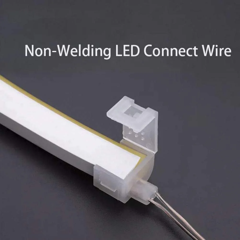 SLN 10 Pack Solderless Strip to Wire Connectors for 6x12mm Strip Light Neon - Image 9