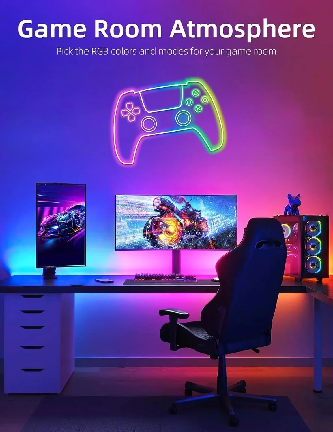 SLNR01 Dotless COB 2.2W/ft 6mmx12mm Smart Bluetooth RGB Neon LED Strip Light DC12V 36W IP65 Outdoor Rated Dimmable Low Voltage Silicone Rope Light with Mounting Clips and Screws - Image 4