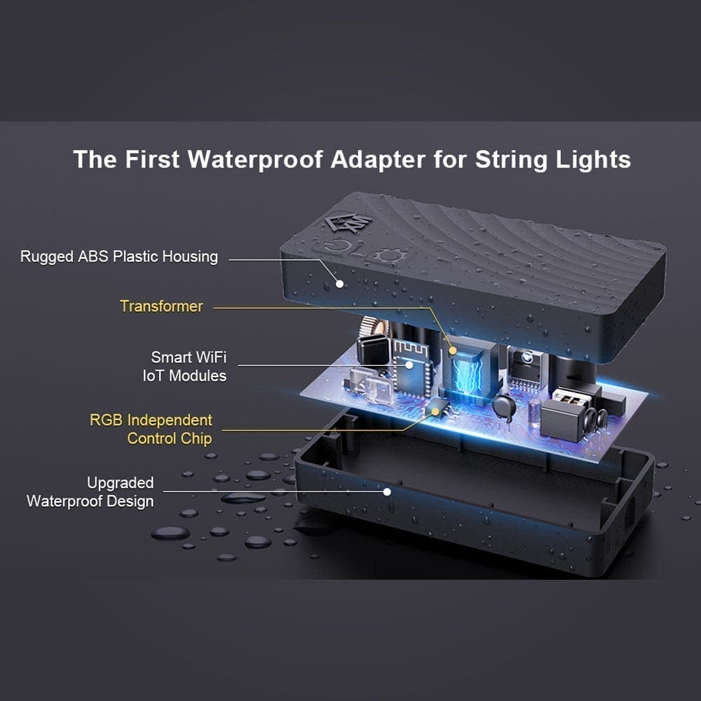SLR100 LED RGBCWIC Smart Bistro String Lights Color Changing Outdoor Weatherproof 12V Edison Bulbs - Image 10
