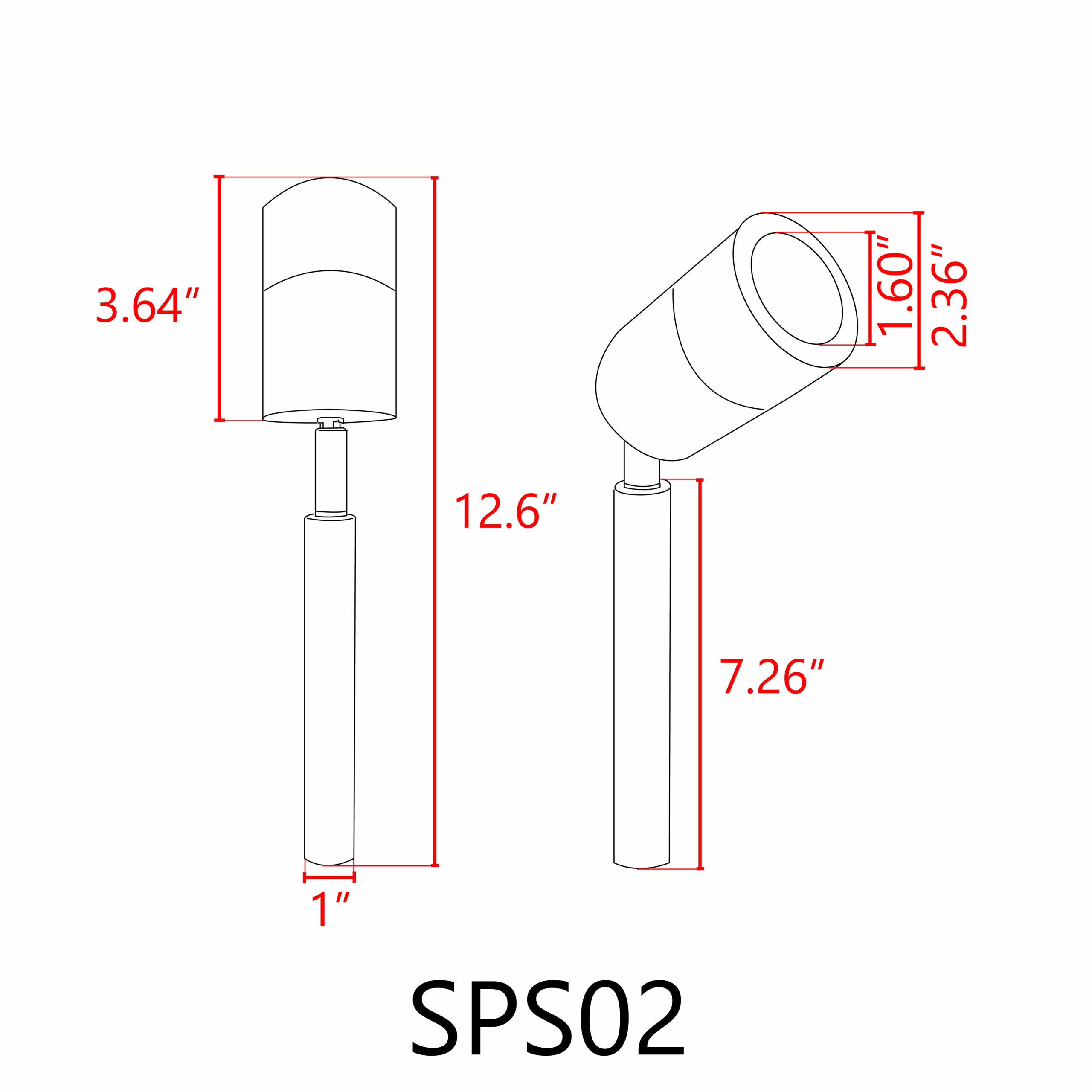 SPS02 4x/8x/12x Package 12V Low Voltage LED Stainless Steel Spotlight Adjustable Up Lighting Fixtures with 3W 3000K Bulb - Image 21