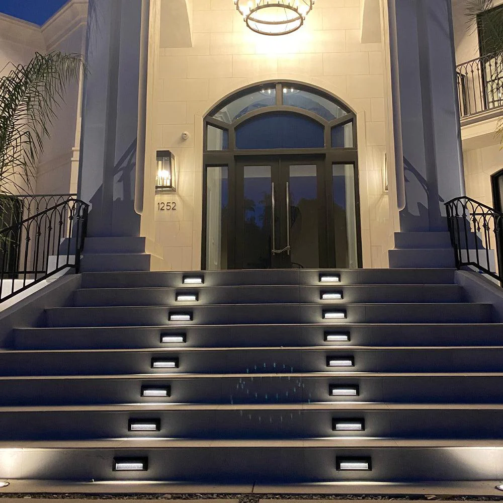 STA04 3+3W 3CCT 3000K/4000K/5000K 12V Low Voltage Cast Aluminum Rectangular Surface Mount LED Step or Deck Light - Image 21