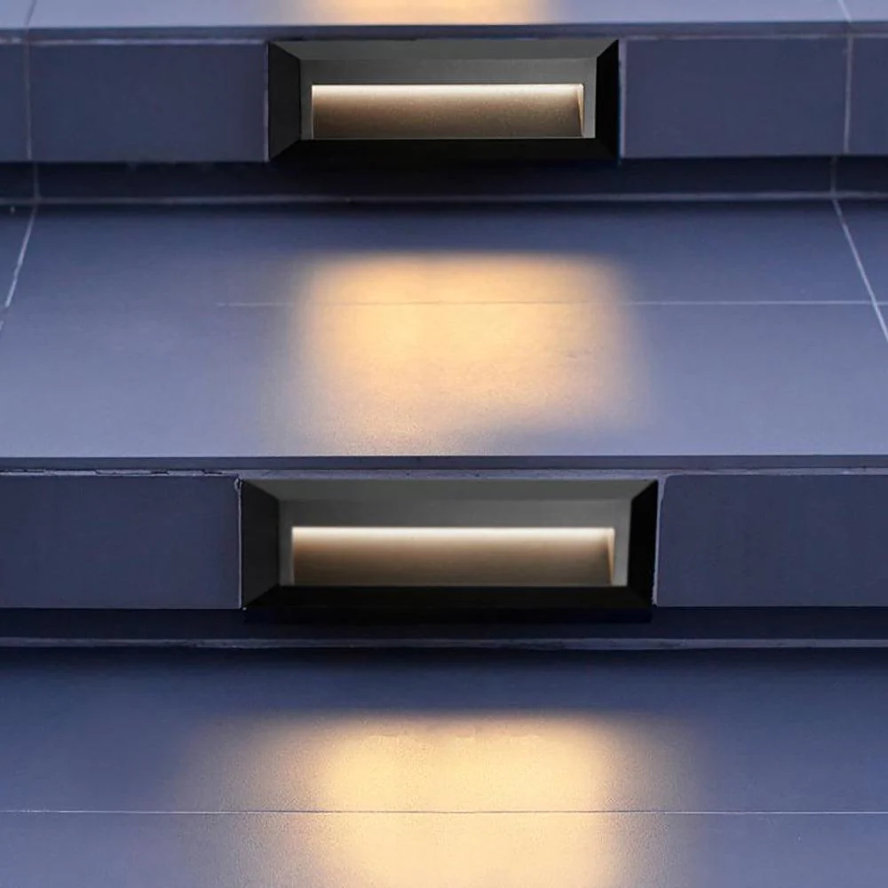 STA04 3+3W 3CCT 3000K/4000K/5000K 12V Low Voltage Cast Aluminum Rectangular Surface Mount LED Step or Deck Light - Image 22