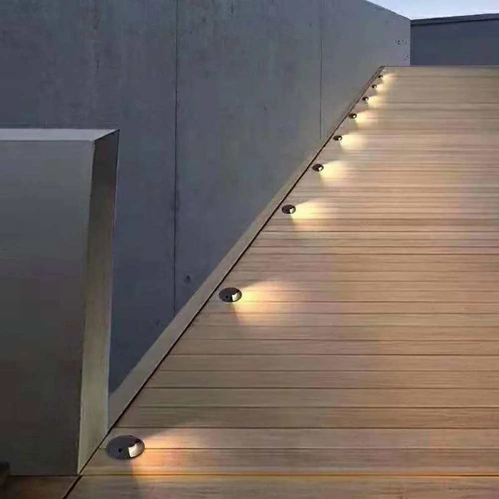STA05 3W 12V Low Voltage Cast Aluminum Round Surface Mount LED Step or Deck Light - Image 12