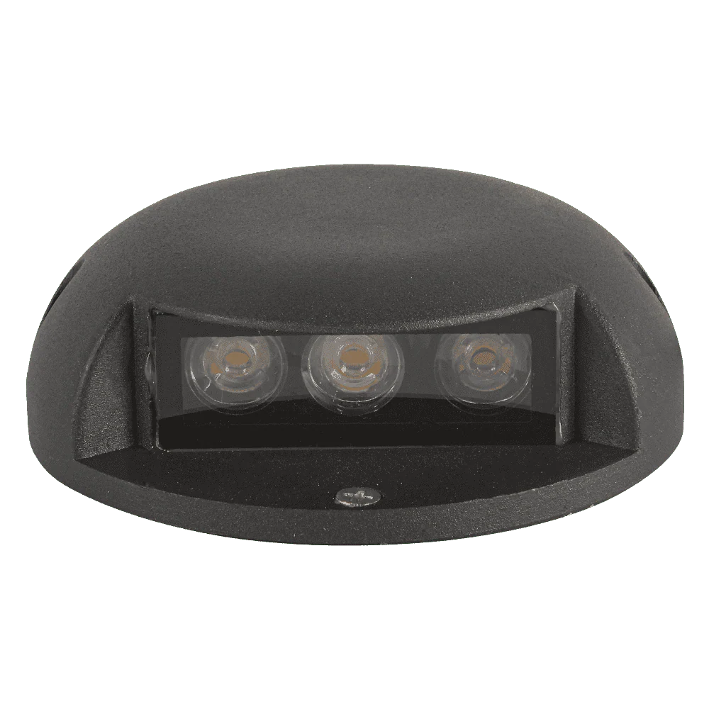STA05 3W 12V Low Voltage Cast Aluminum Round Surface Mount LED Step or Deck Light - Image 3