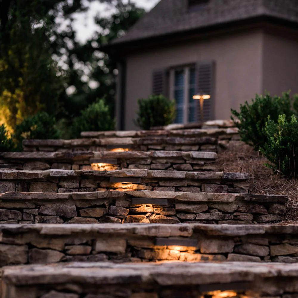 STB01 1W 3000K Warm White Small 12V Low Voltage Hardscape Aluminum Paver Light Retaining Wall LED Step Lighting - Image 8