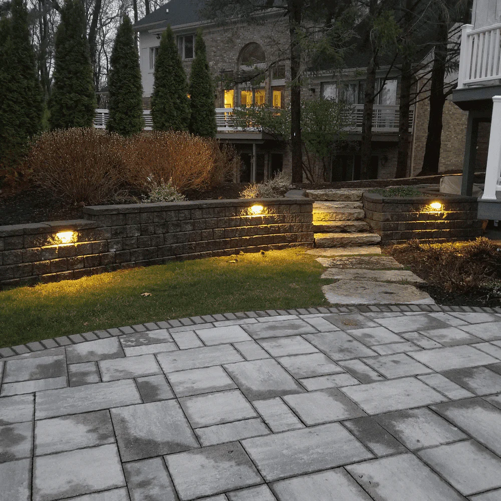 STB01 1W 3000K Warm White Small 12V Low Voltage Hardscape Aluminum Paver Light Retaining Wall LED Step Lighting - Image 9