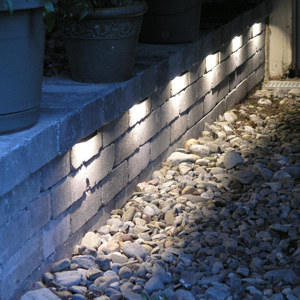 STB06 3W 2700K or 3000K Warm White 12V Low Voltage Retaining Wall Step Lights LED Aluminum Hardscape Paver Lighting - Image 5