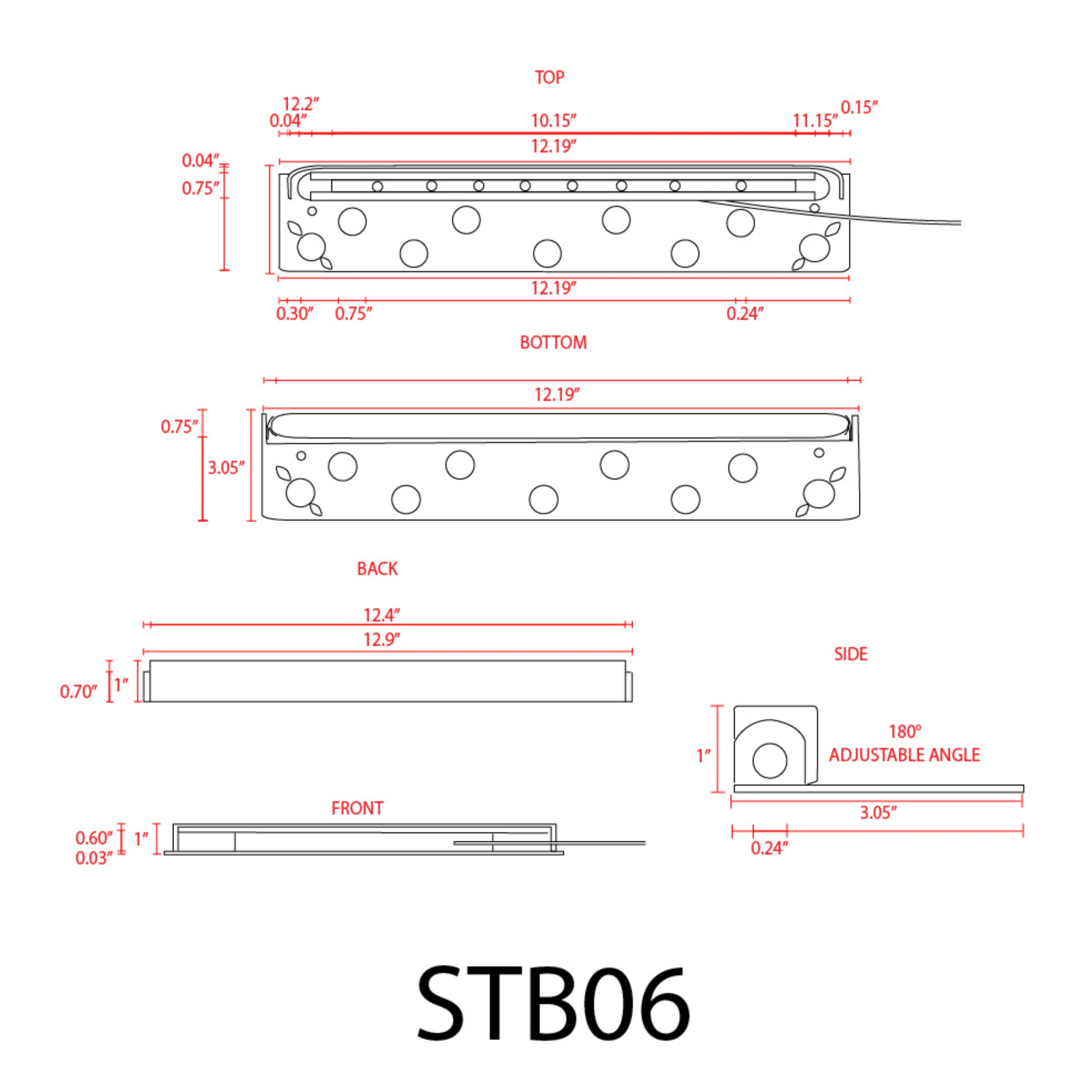 STB06 3W 2700K or 3000K Warm White 12V Low Voltage Retaining Wall Step Lights LED Aluminum Hardscape Paver Lighting - Image 7