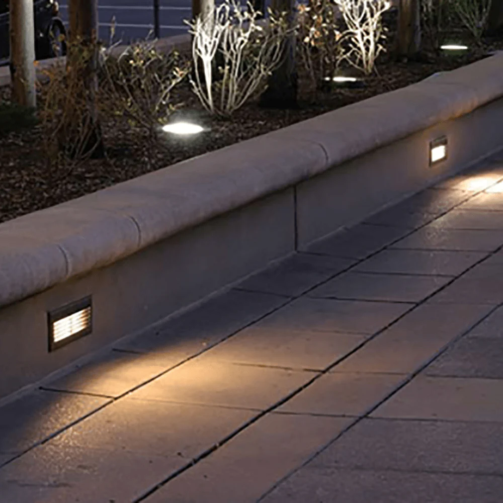 STB08 Cast Brass 12V Low Voltage 4W LED Indoor Outdoor Horizontal Step Light Lighting - Image 10