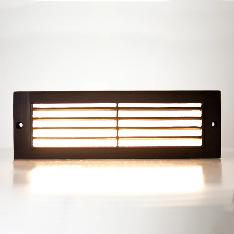 STB08 Cast Brass 12V Low Voltage 4W LED Indoor Outdoor Horizontal Step Light Lighting - Image 5