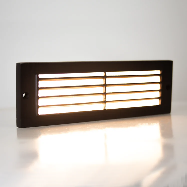 STB08 Cast Brass 12V Low Voltage 4W LED Indoor Outdoor Horizontal Step Light Lighting - Image 6