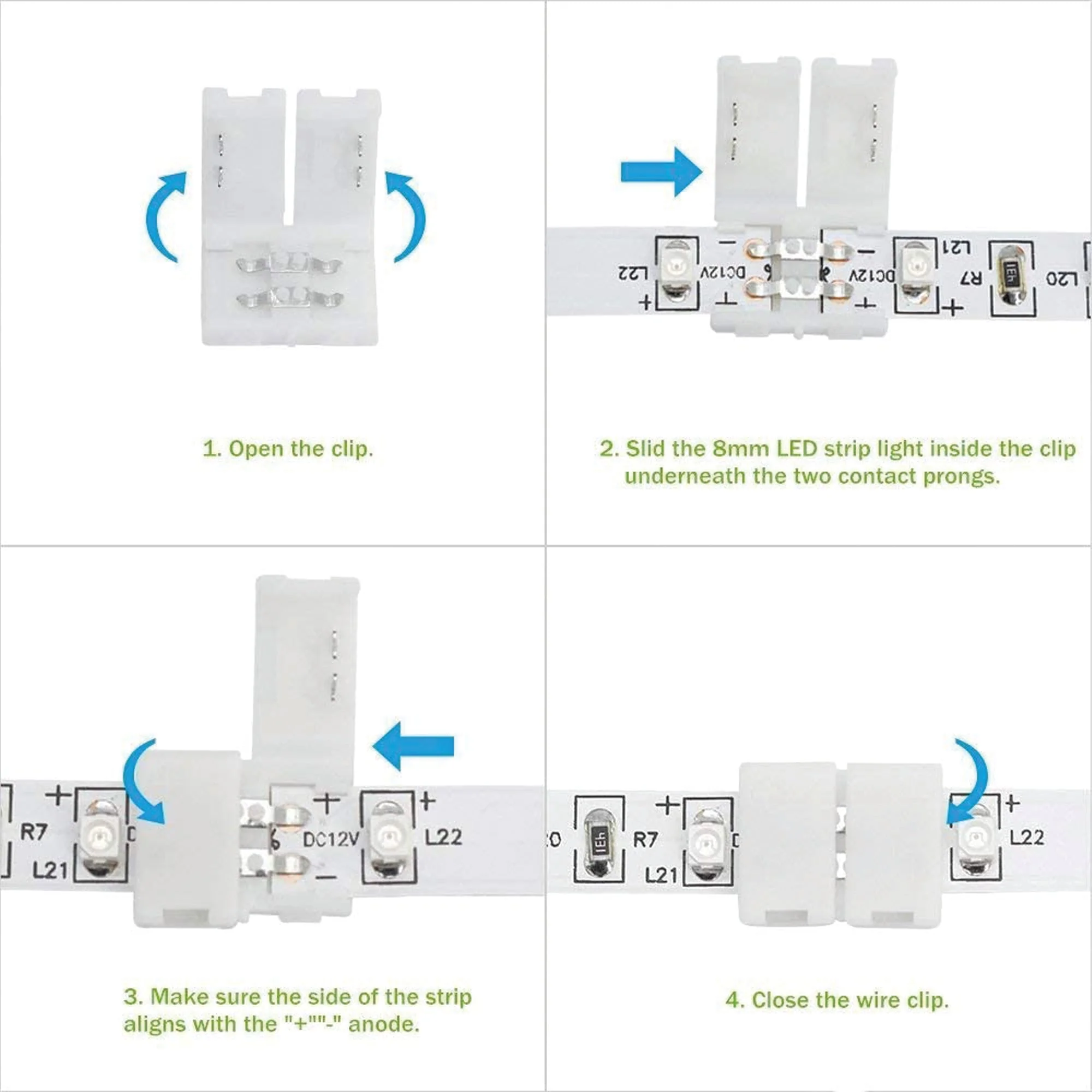 SL02 Strip Light 2835 1.7W/ft 8mm DC12V Low Voltage LED Outdoor IP65 UL SMD Tape Light - Image 7