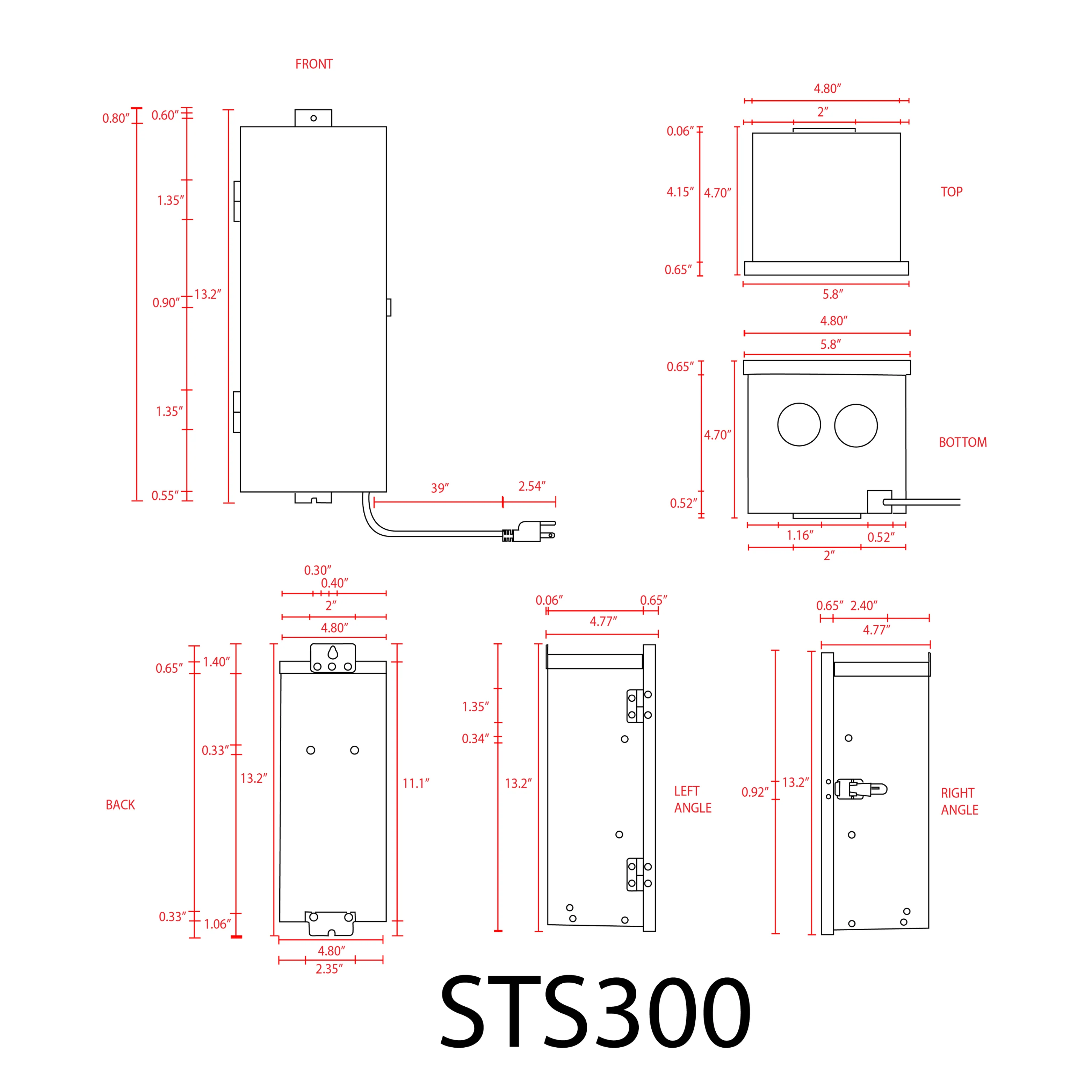 STS300 AC 300W 12V, 15V Low Voltage Stainless Steel Transformer with Photocell & Timer IP65 - Image 12