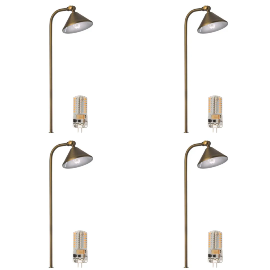 BPLP07 Tulay Bell Brass Path Light 4x/8x/12x G4 2W Dimmable 2700K Package Low Voltage Landscape Lighting - Image 4