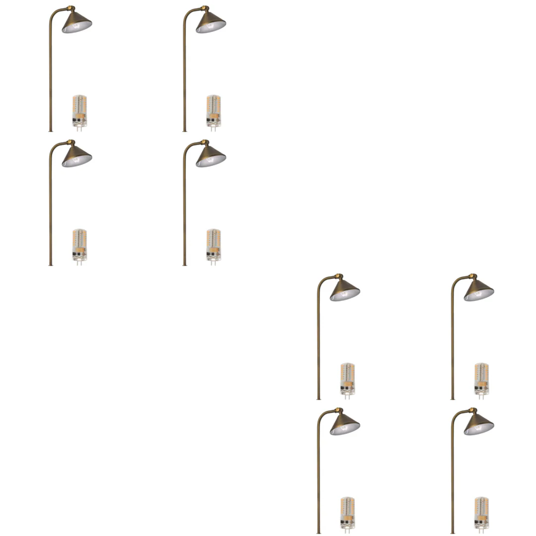 BPLP07 Tulay Bell Brass Path Light 4x/8x/12x G4 2W Dimmable 2700K Package Low Voltage Landscape Lighting - Image 5