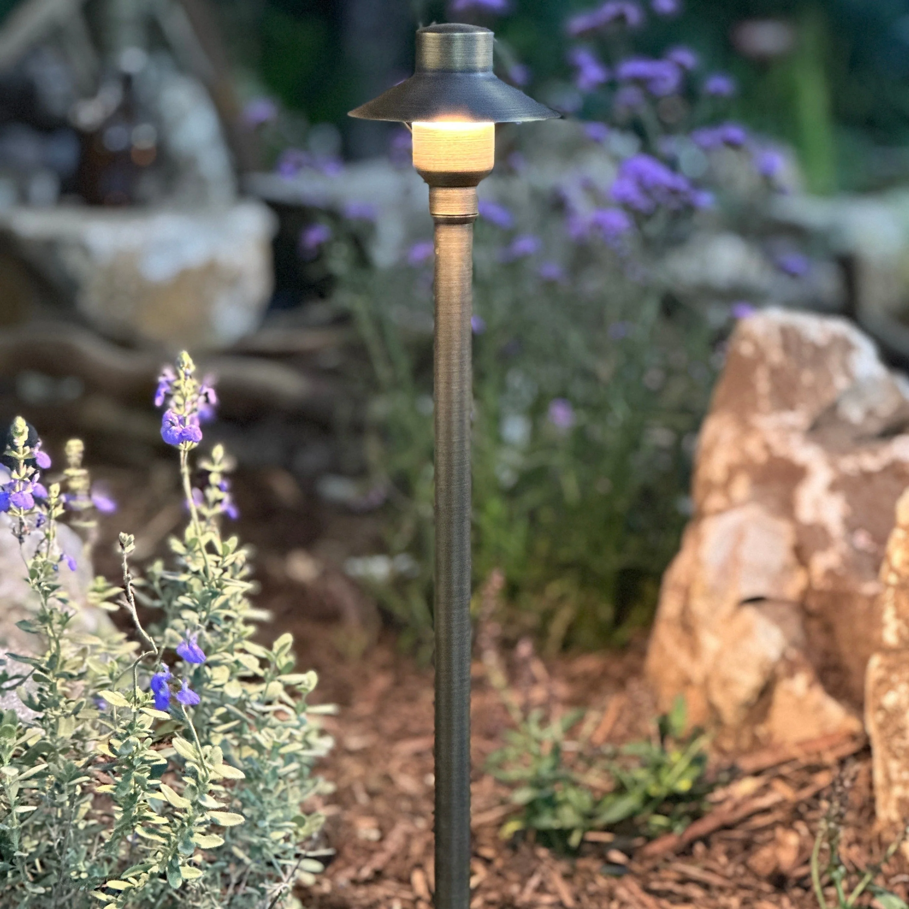 BPLP09 Tulay SH 18" Antique Brass Path Light 4x/8x/12x G4 2W Dimmable 2700K Package Low Voltage Outdoor Lighting - Image 4