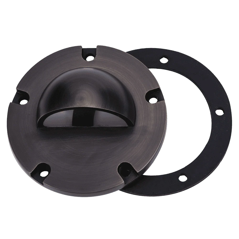 UNB02 Cast Brass 12V Low Voltage Half Moon Round LED In-ground Well Light IP65 Waterproof - Image 14