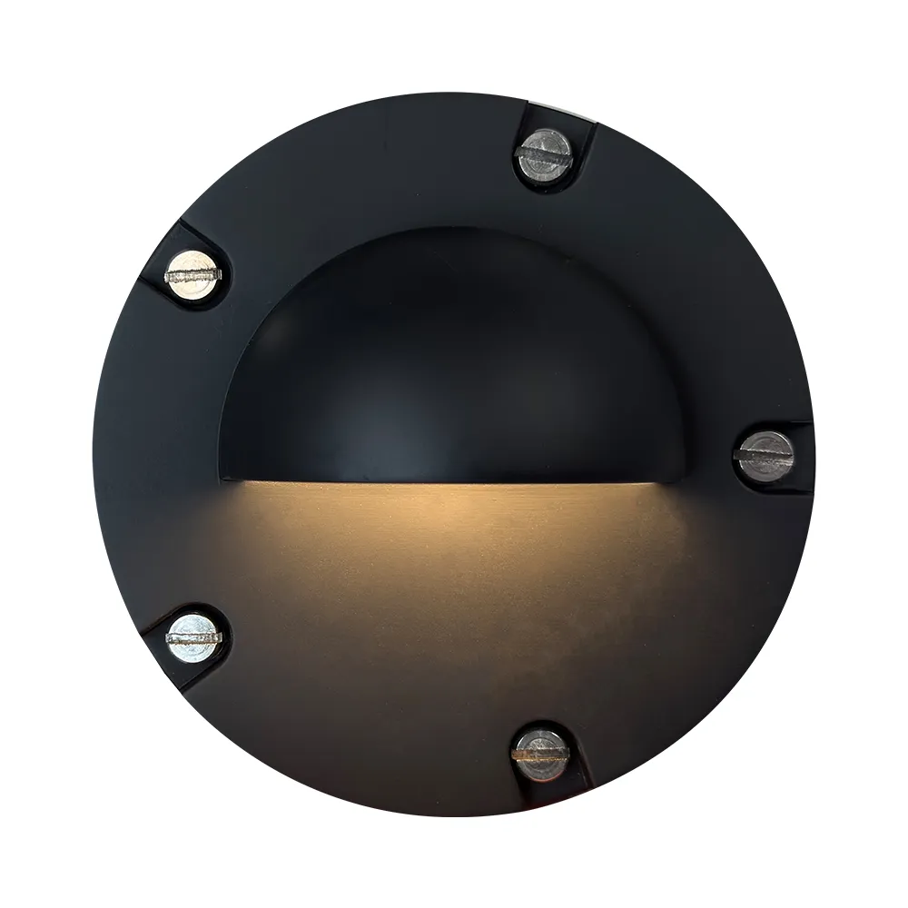 UNB02 Cast Brass 12V Low Voltage Half Moon Round LED In-ground Well Light IP65 Waterproof - Image 5