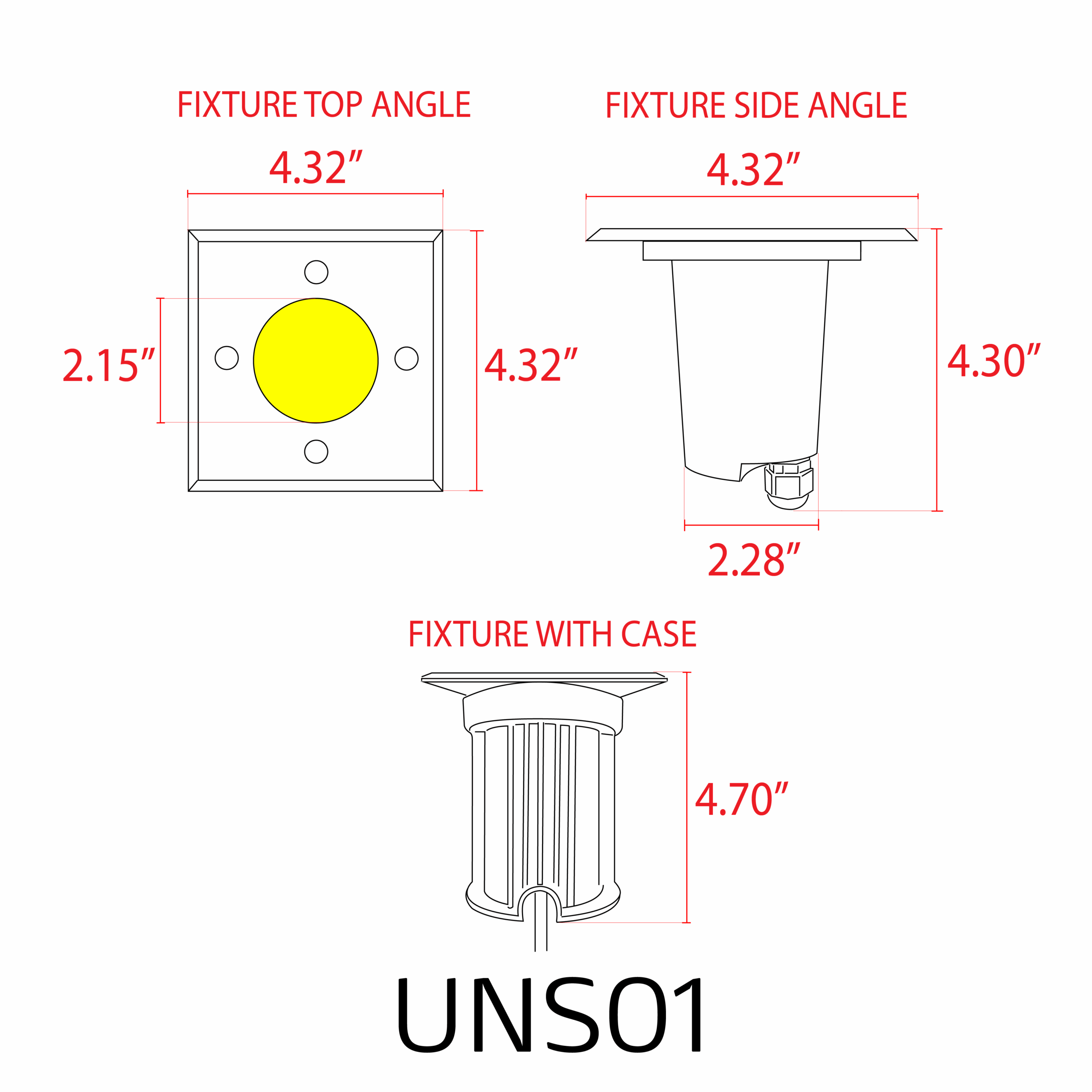 UNS01 12V Low Voltage LED In-Ground Well Light Square Stainless Steel Landscape Lighting Waterproof - Image 12